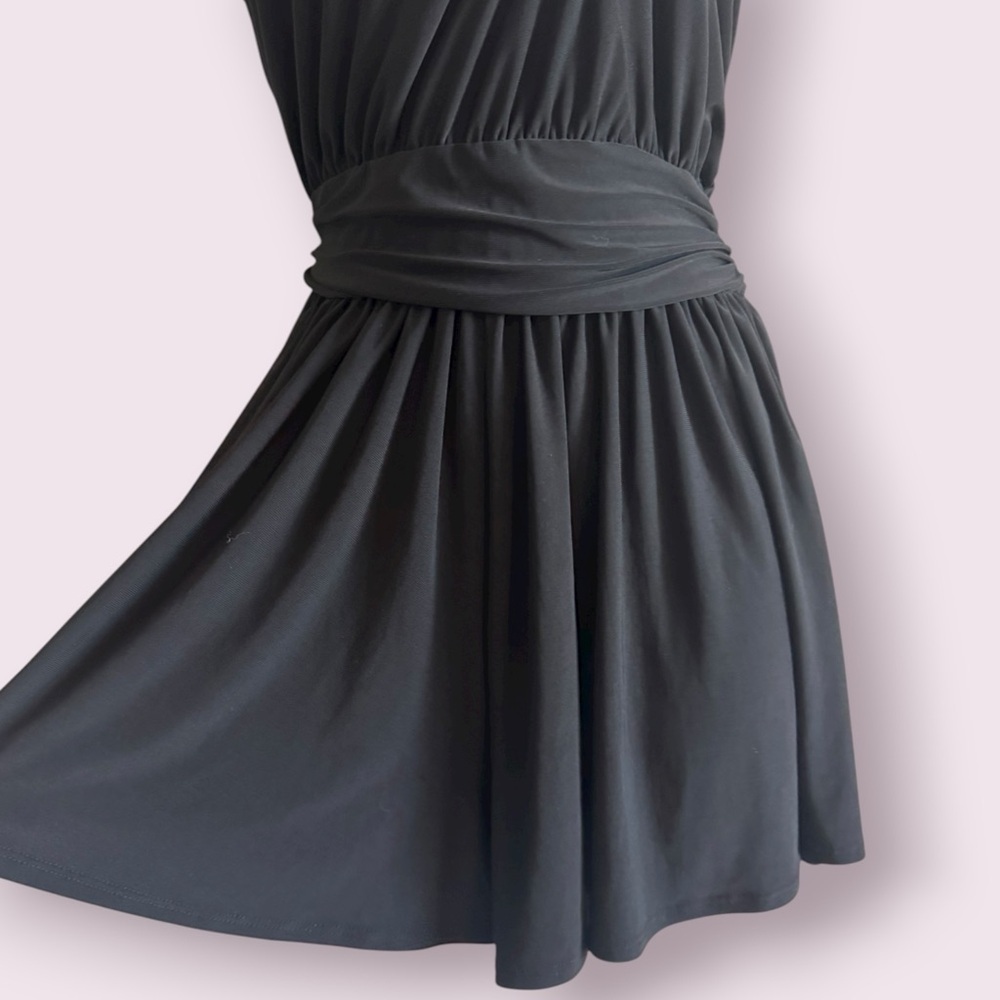 Fashion Nova Black One Shoulder Cutout Romper Flowy Size L - Picture 6 of 7